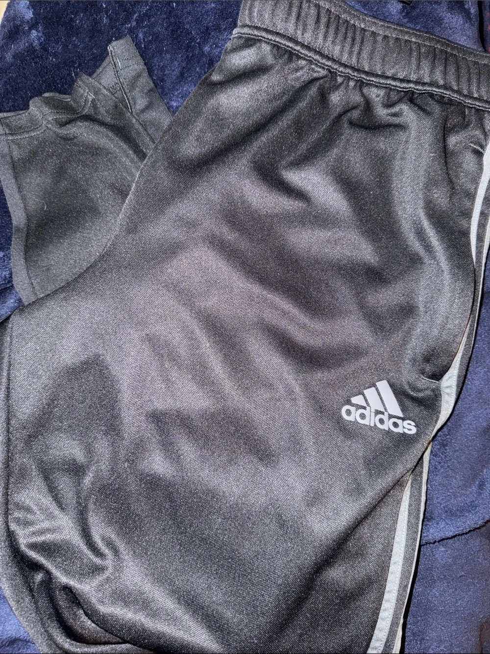 Men’s XL adidas Black Pants with Reflective Logo